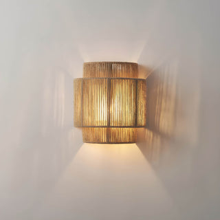 Handwoven Rope Wall Light