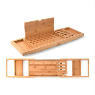 Bamboo Bath Tray with Stand