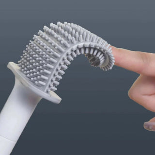 Silicone Toilet Brush with Wall Mount