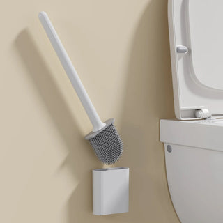 Silicone Toilet Brush with Wall Mount