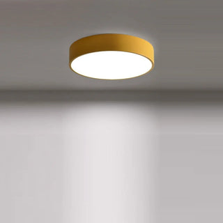 Minimalist Round LED Ceiling Light With Iron Frame