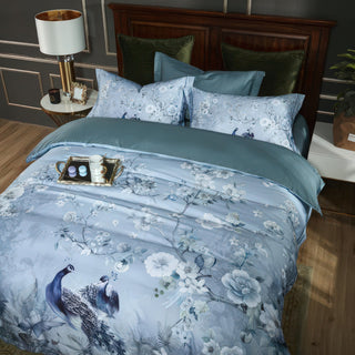 Blue Birds Bedding Set Egyptian Cotton