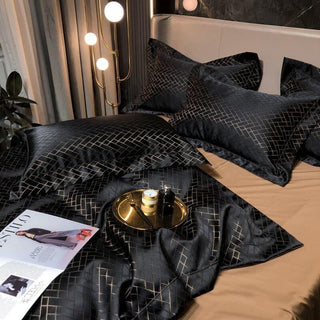 Jacquard Duvet Cover Set Sateen Luxury