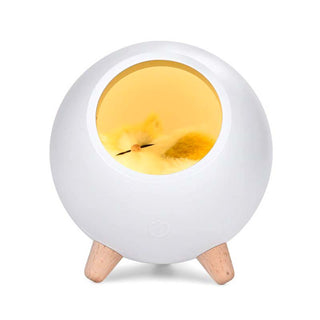 Rechargeable Cat Bedside Lamp For Children