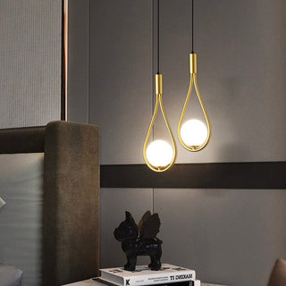 Modern Brass Hanging Lamp