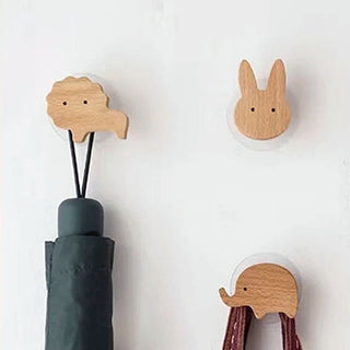 Playful Children’s Wooden Wall Hooks