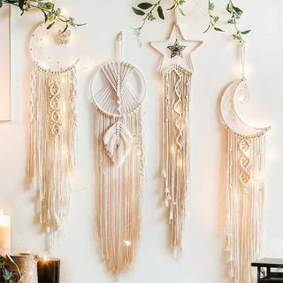 Macramé Dreamcatcher with Lights