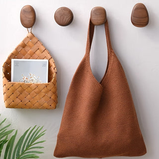 Organic Wooden Wall Hooks Set