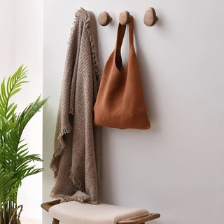 Organic Wooden Wall Hooks Set