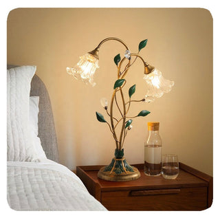 French Vintage Floral Table Lamp