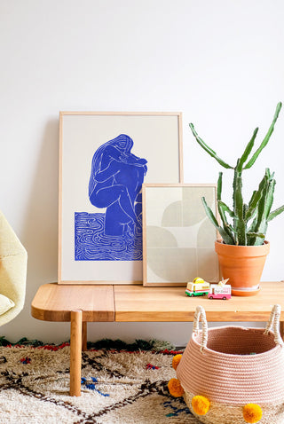 Blue Embrace Art Print