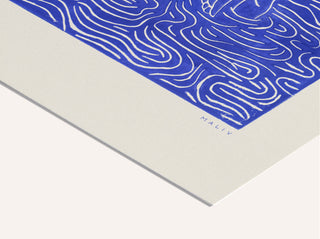 Blue Embrace Art Print