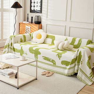 Monochrome Elegance Sofa Throw