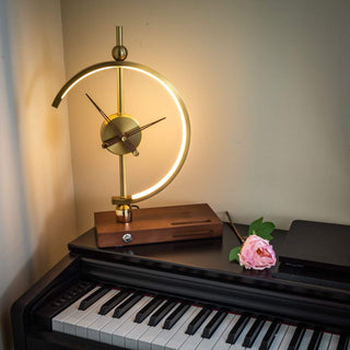Luxury LED Desk Lamp Clock with Wireless Charger