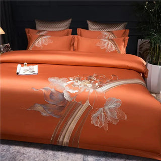 Floral Embroidered Duvet set