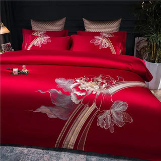 Floral Embroidered Duvet set