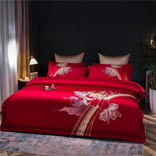 Floral Embroidered Duvet set