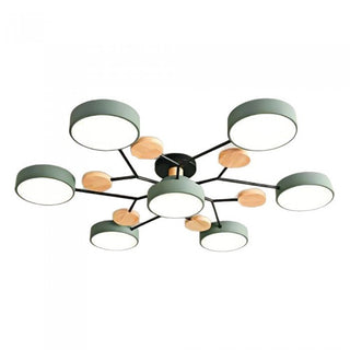 Nature-Inspired Ceiling Lamp with LED Panels