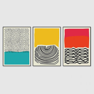 Retro Graphic Canvas Prints – Bold Mid-Century Modern Wall Art
