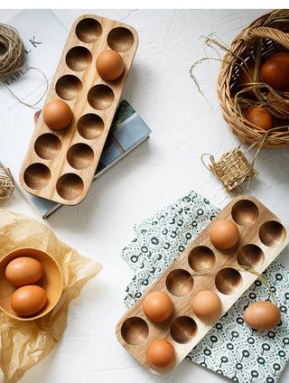 Wooden Egg Storage Tray