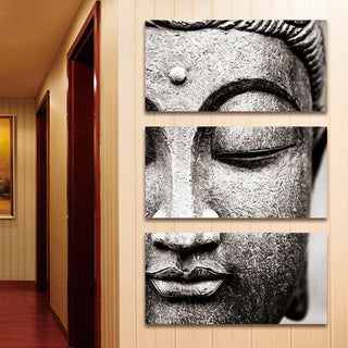 Modern Buddha Triptych Canvas