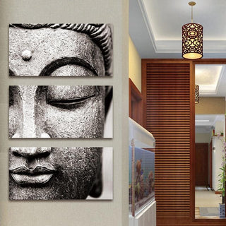 Modern Buddha Triptych Canvas