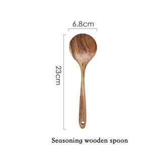 Natural Wood Tableware Set