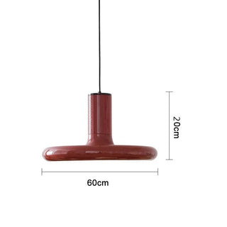 Retro Saucer Pendant Light With Metal Shade