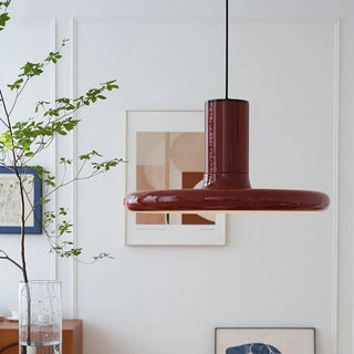 Retro Saucer Pendant Light With Metal Shade