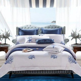 Luxury Cotton Duvet Set with Embroidered Detail