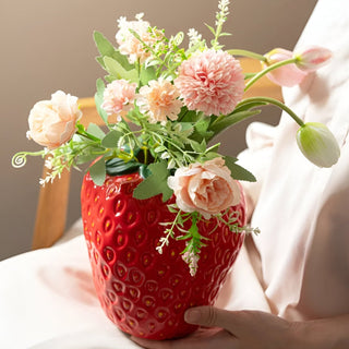Ceramic Strawberry Vase