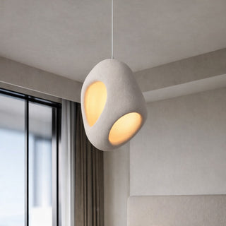 Sculptural Resin Pendant Light With Organic Design