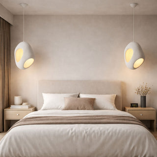 Sculptural Resin Pendant Light With Organic Design