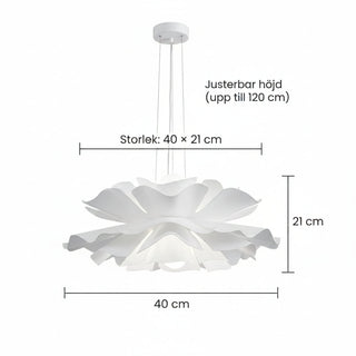 Flower Shaped Pendant Ceiling Light With Soft Organic Design