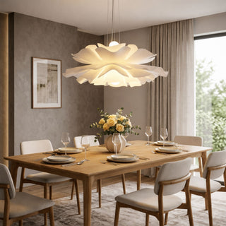 Flower Shaped Pendant Ceiling Light With Soft Organic Design