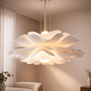 Flower Shaped Pendant Ceiling Light With Soft Organic Design