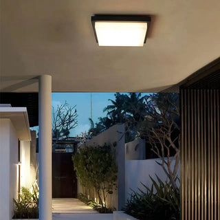 Modern Black LED Flush Mount Ceiling Light