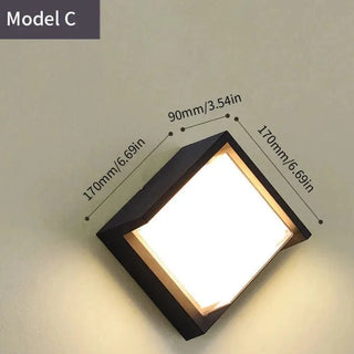 LED Outdoor Wall Light with PIR Sensor