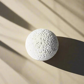 Volcanic-Style Stone Bowl- Elegant Porcelain Centerpiece