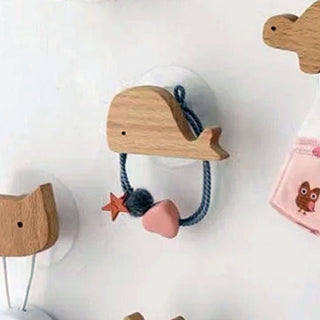 Playful Children’s Wooden Wall Hooks