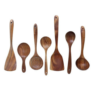 Teak Kitchen Utensil Set