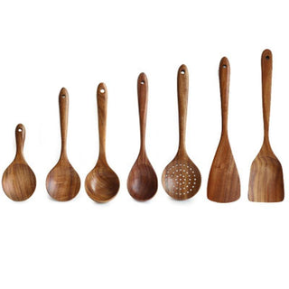 Teak Kitchen Utensil Set