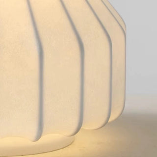 Nordic Silk Table Lamp With Sculptural Fabric Shade Ø18 cm